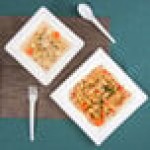 EcoChoice 12 oz. Compostable White Plant Fiber Square Bowl - 100/Pack