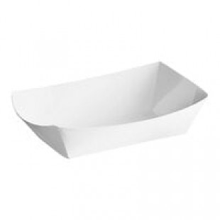 Southern Champion #40 6 oz. White Paper Food Tray - 1,000/Case