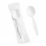 Choice White Extra Heavy Weight Wrapped Polystyrene Plastic Soup Spoon - 1,000/Case Choice White Extra Heavy Weight Wrapped Polystyrene Plastic Soup Spoon - 1,000/Case
