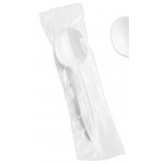 Choice White Extra Heavy Weight Wrapped Polystyrene Plastic Soup Spoon - 1,000/Case Choice White Extra Heavy Weight Wrapped Polystyrene Plastic Soup Spoon - 1,000/Case
