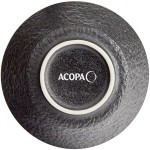 Acopa Heika 7 oz. Black Matte Textured Stoneware Bowl - Sample