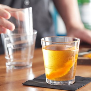 Acopa Select 10 oz. Stackable Rocks / Old Fashioned Glass - Sample