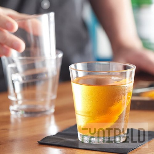 Acopa Select 10 oz. Stackable Rocks / Old Fashioned Glass - Sample