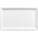 GET Bugambilia Fit Perfect Mod White Aluminum Serving Platter / Lid for 1/4 Size Food Pans LCIH1/4-MOD-WW