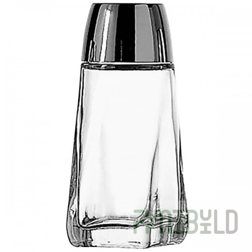 Anchor Hocking 16U 2 oz. Glass Square Base Salt and Pepper Shaker - 24/Case