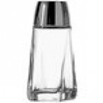 Anchor Hocking 16U 2 oz. Glass Square Base Salt and Pepper Shaker - 24/Case