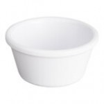 Acopa 3 oz. Black Smooth Melamine Ramekin - 12/Case