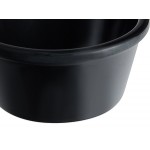 Acopa 3 oz. Black Smooth Melamine Ramekin - 12/Case