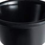 Acopa 3 oz. Black Smooth Melamine Ramekin - 12/Case