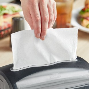 Tork Universal Xpressnap 1-Ply Customizable White Interfold Dispenser Napkin N4 - 500/Case Tork Universal Xpressnap 1-Ply Customizable White Interfold Dispenser Napkin N4 - 500/Case
