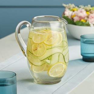 Libbey 1783127 Mario 64 oz. Glass Pitcher - 6/Case Libbey 1783127 Mario 64 oz. Glass Pitcher - 6/Case