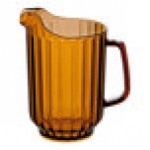 Cambro P600CW153 Camwear® 60 oz. Amber Customizable Plastic Pitcher