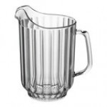 Cambro P600CW153 Camwear® 60 oz. Amber Customizable Plastic Pitcher