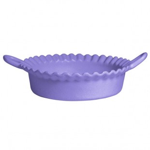 G.E.T. Enterprises CZ002-MOD-LV Bugambilia 1.6 Qt. Smooth MOD Finish Lavender Resin-Coated Aluminum Deep Mexican Cazuela