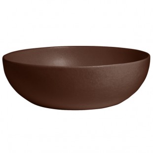 G.E.T. Enterprises BRD18-MOD-MC Bugambilia 15.9 Qt. Smooth MOD Finish Mocha Resin-Coated Aluminum Extra Large Deep Round Bowl G.E.T. Enterprises BRD18-MOD-MC Bugambilia 15.9 Qt. Smooth MOD Finish Mocha Resin-Coated Aluminum Extra Large Deep Round Bowl