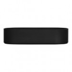 Cal-Mil Hudson 72 oz. Black Oval Raised Rim Melamine Serving Bowl Cal-Mil Hudson 72 oz. Black Oval Raised Rim Melamine Serving Bowl