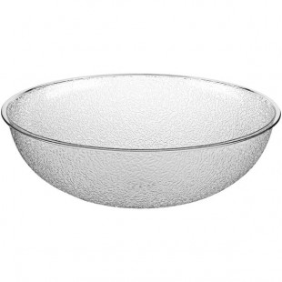 Carlisle 5.5 Qt. Clear Pebbled Polycarbonate Serving/Salad Bowl Carlisle 5.5 Qt. Clear Pebbled Polycarbonate Serving/Salad Bowl