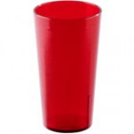 Cambro 1600P2153 Colorware 16.4 oz. Amber Customizable SAN Plastic Tumbler - 24/Case