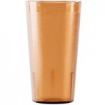 Cambro 1600P2153 Colorware 16.4 oz. Amber Customizable SAN Plastic Tumbler - 24/Case