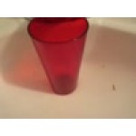 Cambro 1600P2153 Colorware 16.4 oz. Amber Customizable SAN Plastic Tumbler - 24/Case