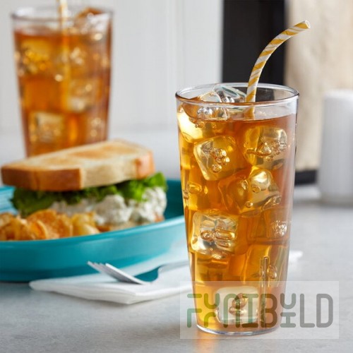 Carlisle 4367407 Swirl 22 oz. Clear Polycarbonate Tumbler - 36/Case