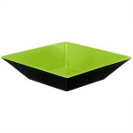 GET ML-247-G/BK Brasilia 2.5 Qt. Green and Black Square Melamine Bowl - 6/Case GET ML-247-G/BK Brasilia 2.5 Qt. Green and Black Square Melamine Bowl - 6/Case