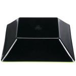 GET ML-247-G/BK Brasilia 2.5 Qt. Green and Black Square Melamine Bowl - 6/Case GET ML-247-G/BK Brasilia 2.5 Qt. Green and Black Square Melamine Bowl - 6/Case