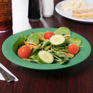 GET B-139-FG Diamond Mardi Gras 13 oz. Rainforest Green Melamine Bowl - 24/Case