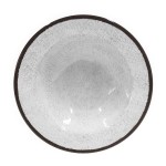 Elite Global Solutions DB6M-W Mojave Vintage California 10 oz. White Crackle Round Melamine Bowl - 6/Case