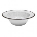 Elite Global Solutions DB6M-W Mojave Vintage California 10 oz. White Crackle Round Melamine Bowl - 6/Case