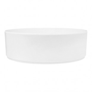 Cal-Mil Hudson 120 oz. White Raised Rim Melamine Bowl