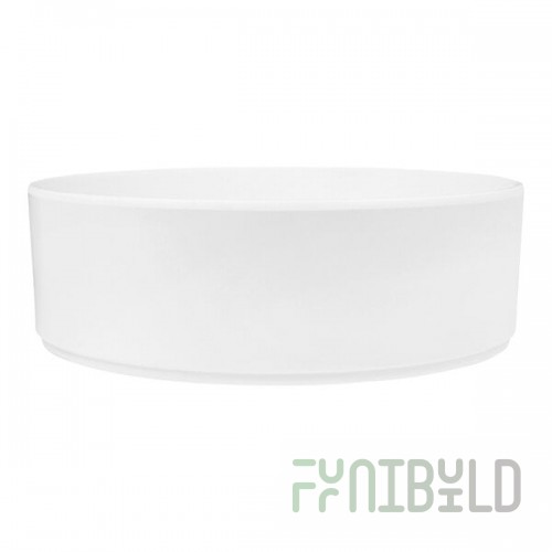 Cal-Mil Hudson 120 oz. White Raised Rim Melamine Bowl