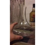 Acopa 76 oz. Customizable Flat Top Glass Wine Decanter Acopa 76 oz. Customizable Flat Top Glass Wine Decanter