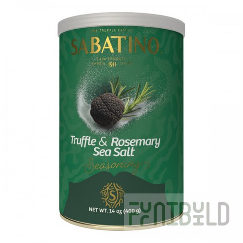Sabatino Tartufi 14 oz. Truffle & Rosemary Sea Salt - 6/Case