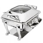 Eastern Tabletop Crown 8 Qt. Induction / Traditional Chafer with Pillard Stand and Cover 3935PL