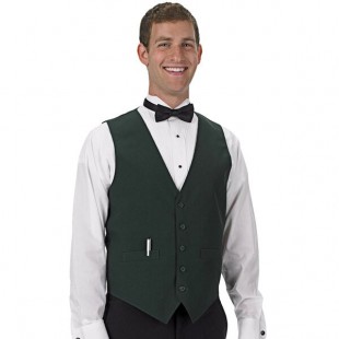 Henry Segal Men's Customizable Hunter Green Basic Server Vest - M