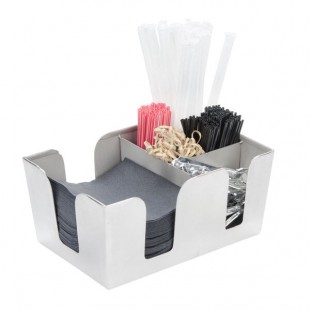 American Metalcraft BARS7 Stainless Steel Satin Finish Bar / Coffee Caddy American Metalcraft BARS7 Stainless Steel Satin Finish Bar / Coffee Caddy