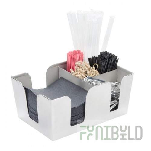 American Metalcraft BARS7 Stainless Steel Satin Finish Bar / Coffee Caddy