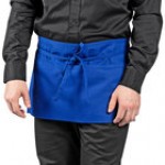 Uncommon Chef 3067 Navy Blue Customizable Waist Apron with 3 Pockets - 11