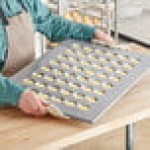 Baker's Lane 48 Cup 1.1 oz. Glazed Aluminized Steel Mini Muffin / Cupcake Pan - 18 Baker's Lane 48 Cup 1.1 oz. Glazed Aluminized Steel Mini Muffin / Cupcake Pan - 18