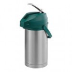 Service Ideas Color-Me-SVAC 3.7 Liter Brushed Stainless Steel Lined Airpot with Lever and Blue Top CTAL37BLU Service Ideas Color-Me-SVAC 3.7 Liter Brushed Stainless Steel Lined Airpot with Lever and Blue Top CTAL37BLU