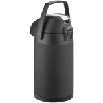 Acopa 3.5 Liter Stainless Steel Lined Matte Black Airpot with Metal Lever