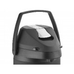 Acopa 3.5 Liter Stainless Steel Lined Matte Black Airpot with Metal Lever