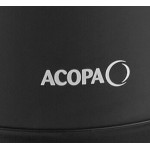 Acopa 3.5 Liter Stainless Steel Lined Matte Black Airpot with Metal Lever