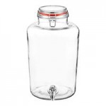 Acopa 1.75 Gallon Glass Beverage Dispenser with Chalkboard Sign and Metal Stand Acopa 1.75 Gallon Glass Beverage Dispenser with Chalkboard Sign and Metal Stand