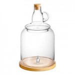 Acopa 1.75 Gallon Glass Beverage Dispenser with Chalkboard Sign and Metal Stand Acopa 1.75 Gallon Glass Beverage Dispenser with Chalkboard Sign and Metal Stand