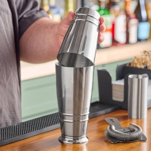 Barfly® M37125 2-Piece Heavy-Duty Weighted Stainless Steel Cocktail Shaker Tin Set with 18 oz. and 28 oz. Cocktail Shaker Tins Barfly® M37125 2-Piece Heavy-Duty Weighted Stainless Steel Cocktail Shaker Tin Set with 18 oz. and 28 oz. Cocktail Shaker Tins