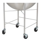 Vollrath 79818 Stainless Steel Mobile Mixing Bowl Stand with 80 Qt. Mixing Bowl