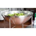 Vollrath 79818 Stainless Steel Mobile Mixing Bowl Stand with 80 Qt. Mixing Bowl