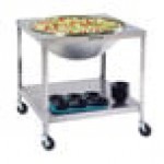Vollrath 79818 Stainless Steel Mobile Mixing Bowl Stand with 80 Qt. Mixing Bowl